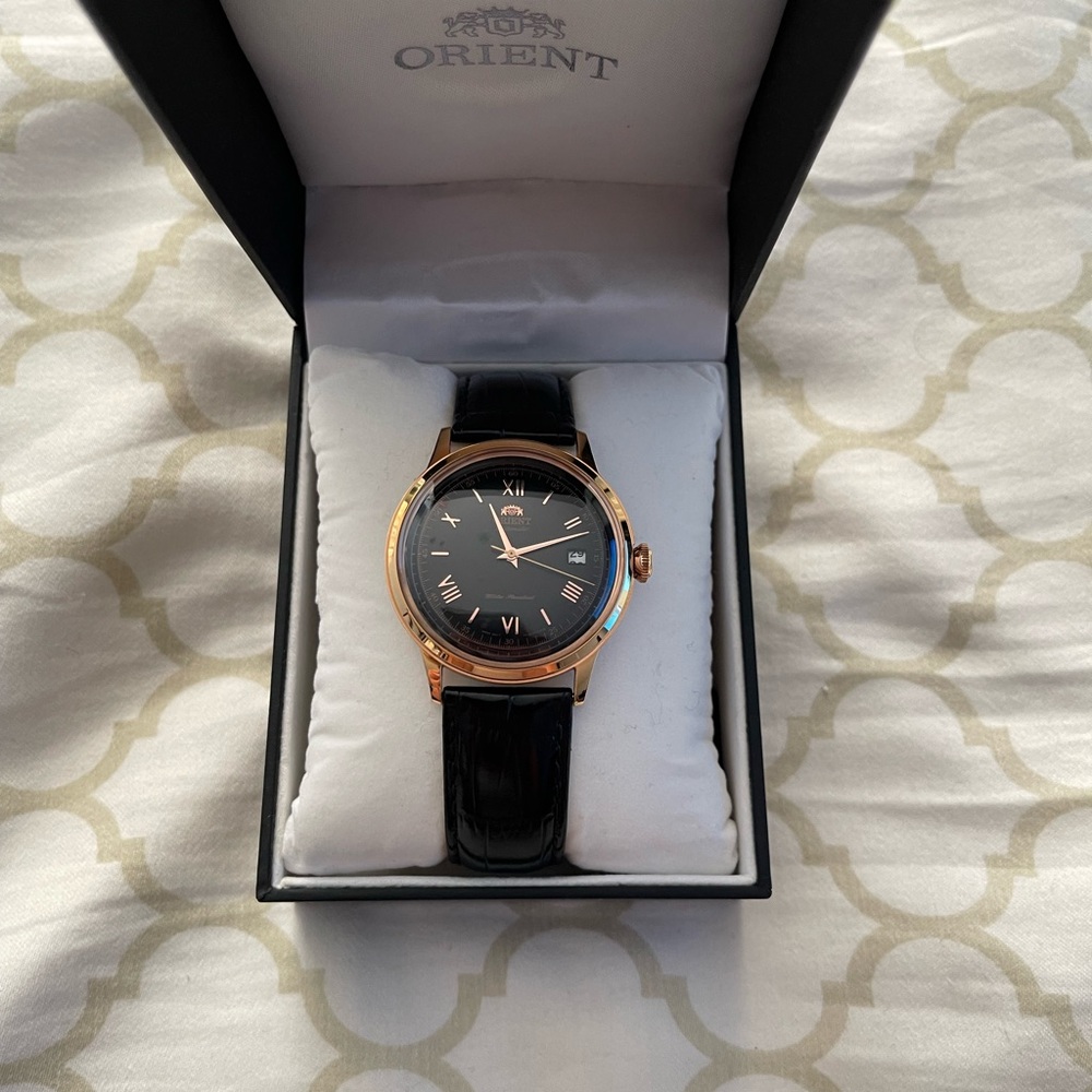 Orient Bambino V2 in Rose Gold